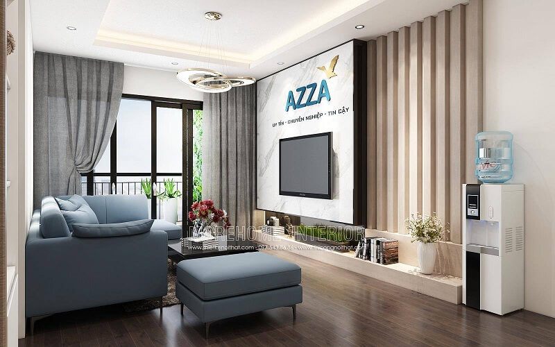 Thiết kế phòng khách đẹp tại chung cư Imperia Sky Garden Minh Khai Hai Bà Trưng Hà Nội
