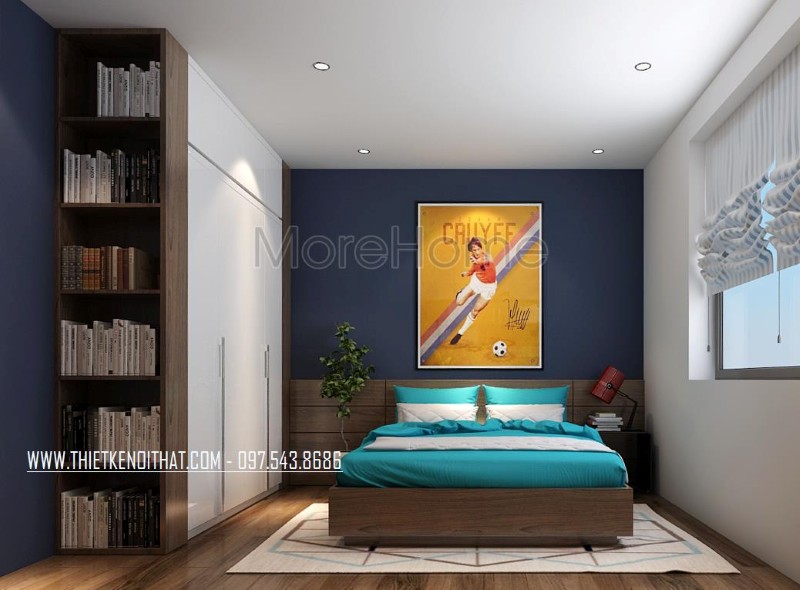 Thiết kế nội thất phòng ngủ nhỏ 16m2 đẹp